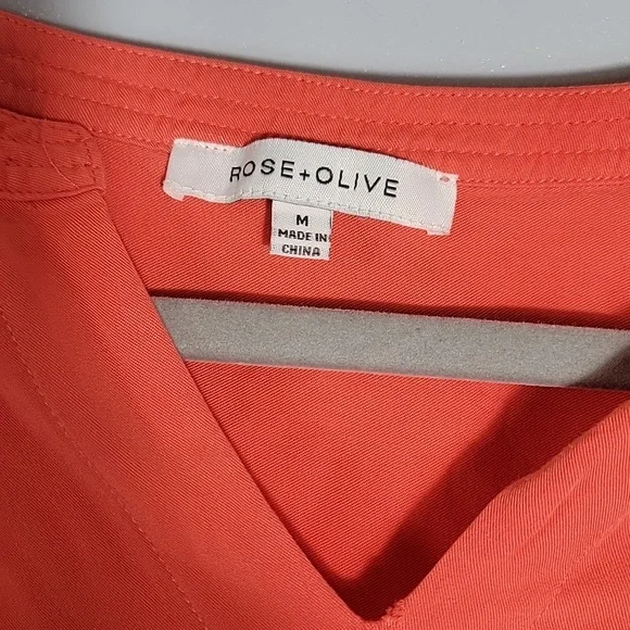 Rose + Olive Blouse Size M Pumpkin color - Picture 2 of 4